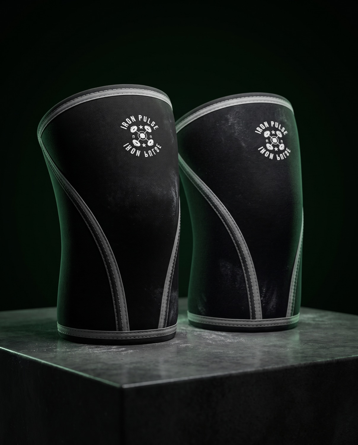 Black 7mm knee sleeves